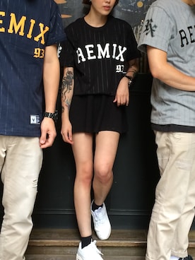 「REMIX（リミックス）のアイテム」を使った、REMIXTAIPEIさん（メンズ・175cm）の夏コーディネート