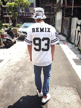 「REMIX（リミックス）のアイテム（帽子）」を使った、REMIXTAIPEIさん（メンズ・168cm）の秋コーディネート