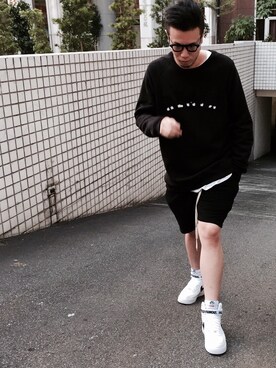 「REMIX（リミックス）のアイテム（スウェット）」を使った、REMIXTAIPEIさん（メンズ・187cm）の秋コーディネート