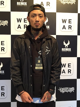 「REMIX（リミックス）のアイテム（ジャケット/アウター）」を使った、REMIXTAIPEIさん（メンズ・178cm）の秋コーディネート
