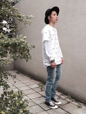 「REMIX（リミックス）のアイテム（パンツ）」を使った、REMIXTAIPEIさん（メンズ・175cm）の夏コーディネート