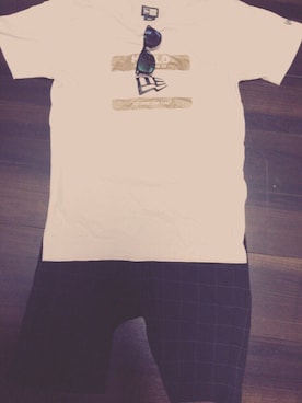 「NEW ERA（ニューエラ）のアイテム（Tシャツ/カットソー）」を使った、N A O T Oさん（メンズ・165cm）の秋コーディネート