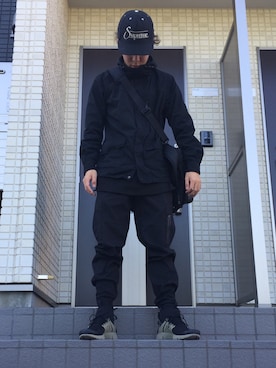 「NOMADIC（ノーマディック）のアイテム」を使った、qooさん（メンズ・169cm）の秋コーディネート
