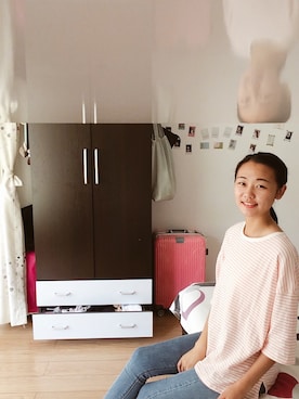 「家」｜「アイテム（その他）」を使った、王晗さん（レディース・170cm）の夏コーディネート