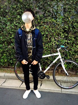 「GIOS（ジオス）のアイテム」を使った、Hayatenさん（メンズ・165cm）の秋コーディネート