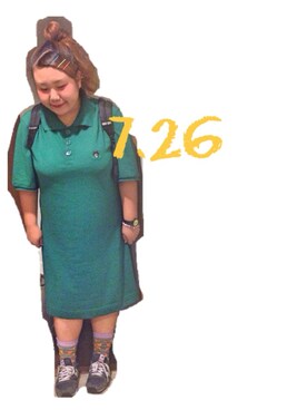 「plussize」｜「アイテム（腕時計）」を使った、kasan/manaさん（レディース・155cm）の夏コーディネート