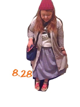 「MONSTER DROPS（モンスタードロップス）のアイテム」を使った、kasan/manaさん（レディース・155cm）の夏コーディネート