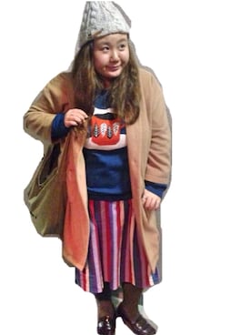 「グラニフ」｜「アイテム（チェスターコート）」を使った、kasan/manaさん（レディース・155cm）の秋コーディネート
