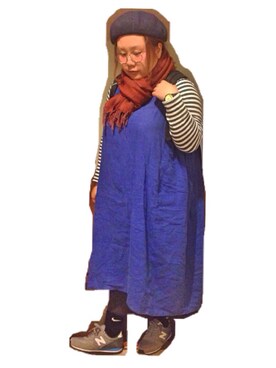 「plussize」｜「アイテム（腕時計）」を使った、kasan/manaさん（レディース・155cm）の冬コーディネート