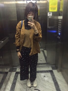 -她也乜さん(レディース・164cm)の冬コーディネート