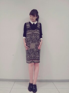「KATHARINE ROSS（キャサリンロス）のアイテム（その他シューズ）」を使った、ciさん（レディース・157cm）の秋コーディネート