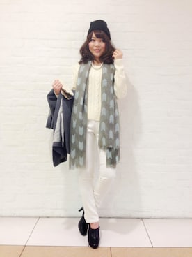 「KATHARINE ROSS（キャサリンロス）のアイテム（その他アウター）」を使った、ciさん（レディース・157cm）の秋コーディネート