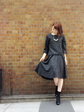 「KATHARINE ROSS（キャサリンロス）のアイテム（シャツ/ブラウス）」を使った、ciさん（レディース・157cm）の秋コーディネート