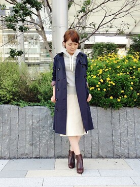 「KATHARINE ROSS（キャサリンロス）のアイテム（ブーツ）」を使った、ciさん（レディース・157cm）の秋コーディネート
