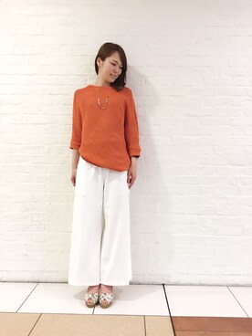 「KATHARINE ROSS（キャサリンロス）のアイテム（サンダル）」を使った、ciさん（レディース・157cm）の春コーディネート