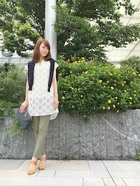 「KATHARINE ROSS（キャサリンロス）のアイテム（サンダル）」を使った、ciさん（レディース・157cm）の夏コーディネート