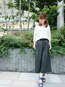 「KATHARINE ROSS（キャサリンロス）のアイテム」を使った、ciさん（レディース・157cm）の夏コーディネート