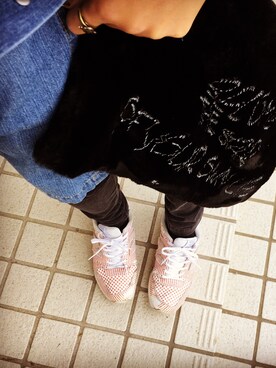 「BEAMS（ビームス）のアイテム（シャツワンピース）」を使った、k.bearsさん（レディース・153cm）の夏コーディネート