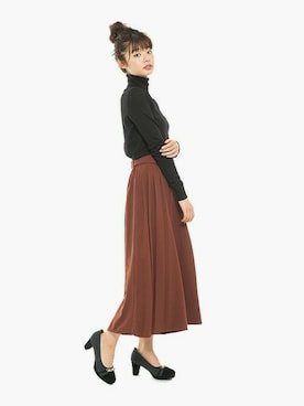 「テラコッタ」｜Mafmof（マフモフ）さん（レディース・164cm）の秋コーディネート