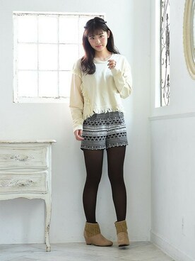 「Realta（レアルタ）のアイテム」を使った、Mafmof（マフモフ）さん（レディース・164cm）の秋コーディネート
