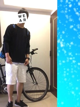 「DC SHOES（ディーシーシューズ）のアイテム（スニーカー、ブラック系）」を使った、kennさん（メンズ）の春コーディネート