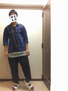 「THE DAY（ザデイ）のアイテム」を使った、kennさん（メンズ・173cm）の夏コーディネート