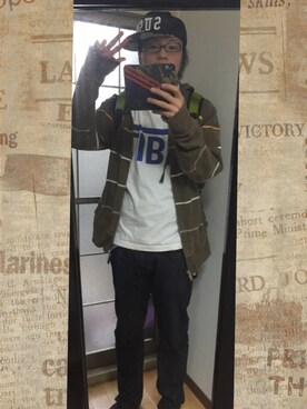 「LIBE BRAND UNIVS（ライブ・ブランド・ユニバース）のアイテム」を使った、ナジィさん（メンズ・176cm）の夏コーディネート