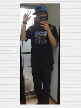 「FTC（エフティーシー）のアイテム（キャップ）」を使った、ナジィさん（メンズ・176cm）の夏コーディネート