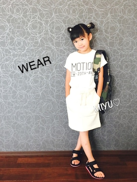 「ドラフトCO」｜miyuさん（キッズ・110cm）の夏コーディネート