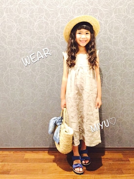 miyuさん（キッズ・110cm）の夏コーディネート