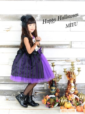 「wearhalloween2016」｜「アイテム（その他）」を使った、miyuさん（キッズ・120cm）の秋コーディネート