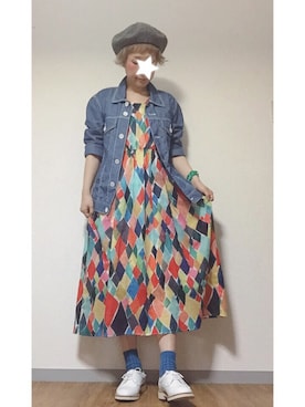 「FINAL HOME（ファイナルホーム）のアイテム（ジャケット/アウター）」を使った、ひーこさん（レディース・154cm）の夏コーディネート
