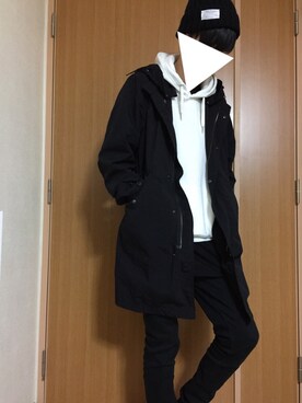 「Right-on（ライトオン）のアイテム（モッズコート）」を使った、よっしーさん（メンズ・175cm）の秋コーディネート