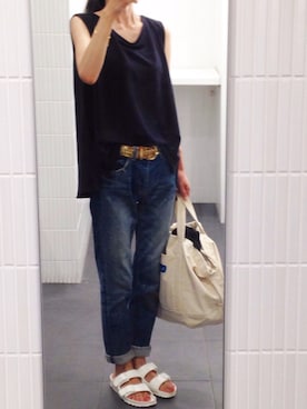 m-aさん（レディース・155cm）の夏コーディネート