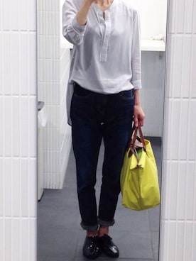 「BLOCH（ブロック）のアイテム」を使った、m-aさん（レディース・155cm）の秋コーディネート