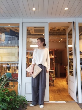 「MATATABI（マタタビ）のアイテム」を使った、ayano.さん（レディース・165cm）の秋コーディネート