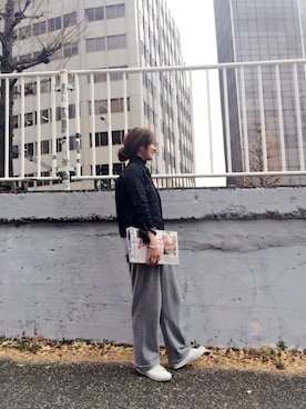 「MATATABI（マタタビ）のアイテム」を使った、ayano.さん（レディース・165cm）の冬コーディネート