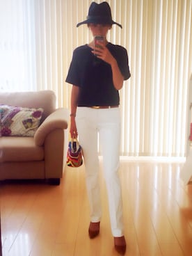 「rag & bone（ラグアンドボーン）のアイテム（帽子）」を使った、kumi511976さん（レディース・165cm）の夏コーディネート