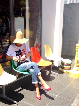 「KENZO」｜「アイテム（パンプス）」を使った、kumi511976さん（レディース・165cm）の夏コーディネート