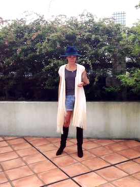 「rag & bone（ラグアンドボーン）のアイテム（帽子）」を使った、kumi511976さん（レディース・165cm）の秋コーディネート