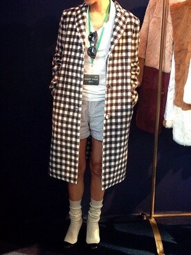 「chanel」｜「アイテム（ステンカラーコート）」を使った、kumi511976さん（レディース・165cm）の秋コーディネート