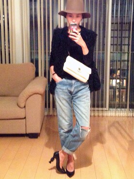 「ベスト」｜「アイテム（ムートンコート）」を使った、kumi511976さん（レディース・165cm）の秋コーディネート