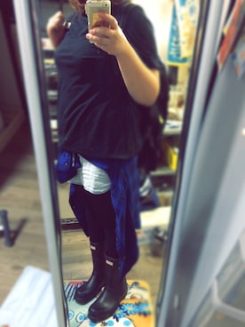 「THE NORTH FACE（ザノースフェイス）のアイテム（ボストンバッグ）」を使った、Yumam♡haruさん（レディース・165cm）の夏コーディネート