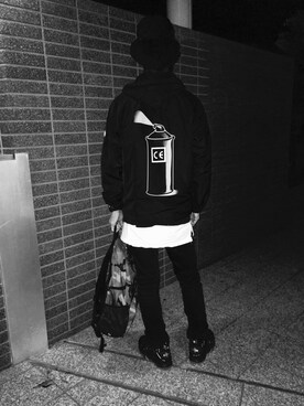 「C.E（シーイー）のアイテム（ナイロンジャケット）」を使った、ERさん（メンズ・179cm）の秋コーディネート