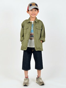「SHIPS（シップス）のアイテム」を使った、りっくんさん（キッズ・120cm）の春コーディネート