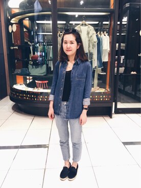 「Daniel Wellington」｜54an7さん（レディース・163cm）の春コーディネート