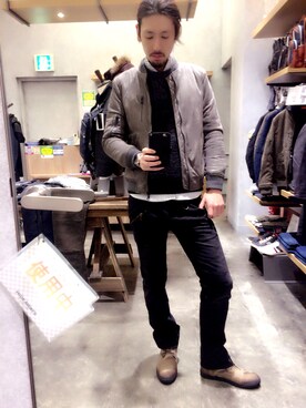 「さむくなってきましたね」｜Kengo Ⓜ︎さん（メンズ・185cm）の冬コーディネート