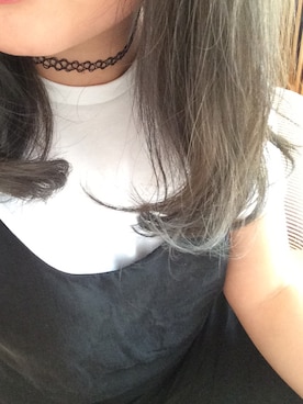 「Spick & Span（スピックアンドスパン）のキュプラツイルレース キャミワンピース◆（ワンピース、ブラック系）」を使った、ayukaさん（レディース・155cm）の夏コーディネート