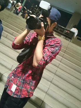 「AKOMPLICE（アコンプライス）のアイテム」を使った、ガハラさん（メンズ・180cm）の秋コーディネート