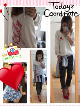 「迷彩パンツ」｜azuazuさん（レディース・149cm・30代）の秋コーディネート